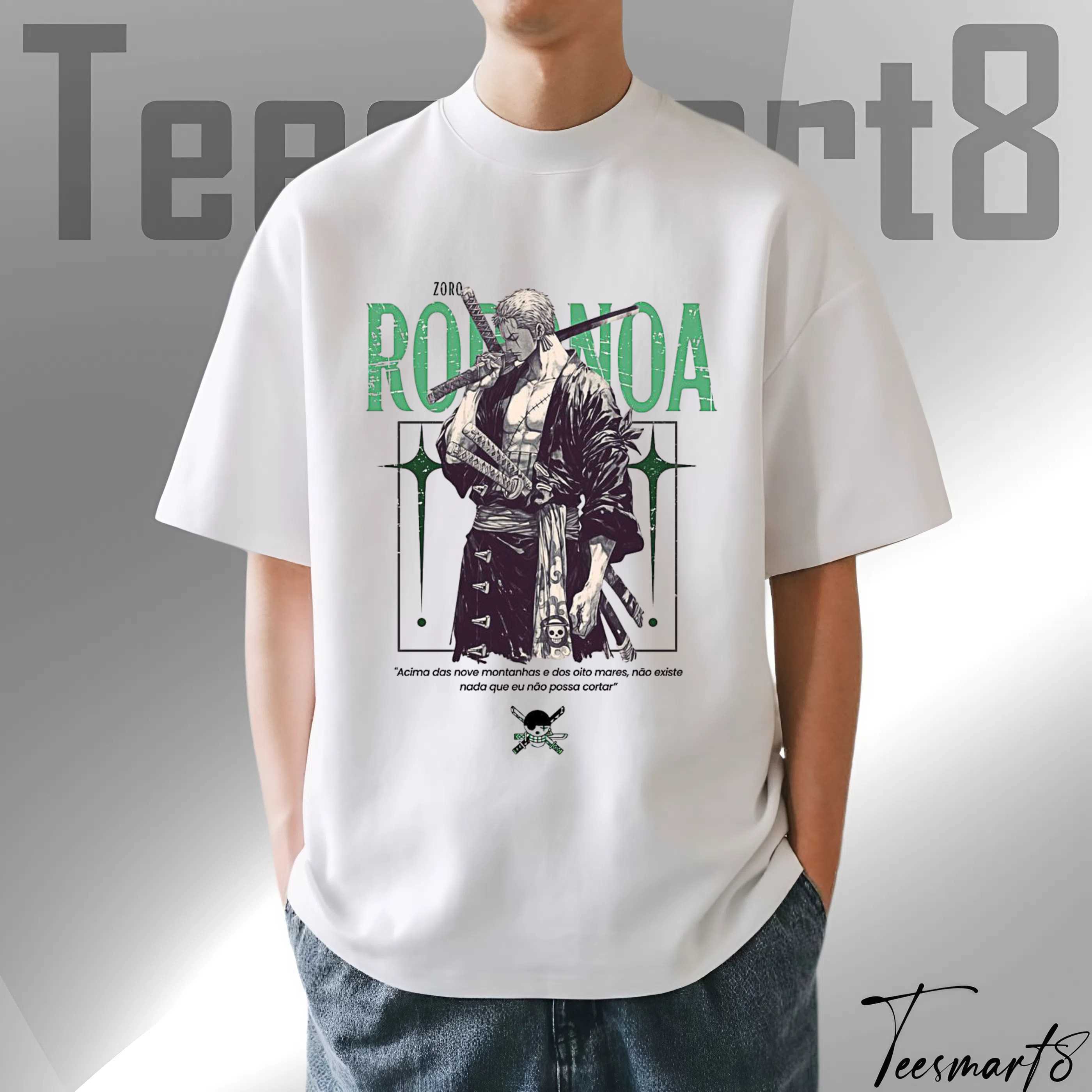 Zoro T-Shirt – Samurai Swordsman Anime Art Tee